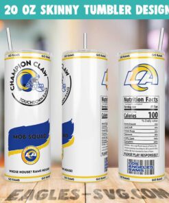 Champion Claw Los Angeles Rams Tumbler Wrap PNG