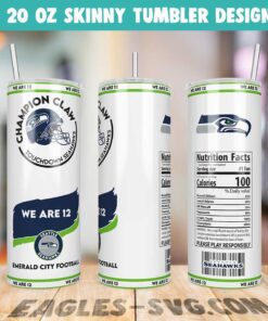 Champion Claw Seattle Seahawks Tumbler Wrap PNG