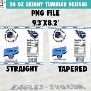 Champion Claw Tennessee Titans Tumbler Wrap PNG, Tennessee Titans Tumbler Designs for 20oz - Image 2