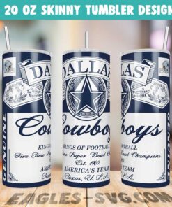 Dallas Cowboys Budweiser Tumbler Wrap PNG