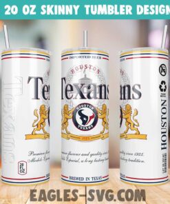 Houston Texans Modelo Beer Tumbler Wrap PNG