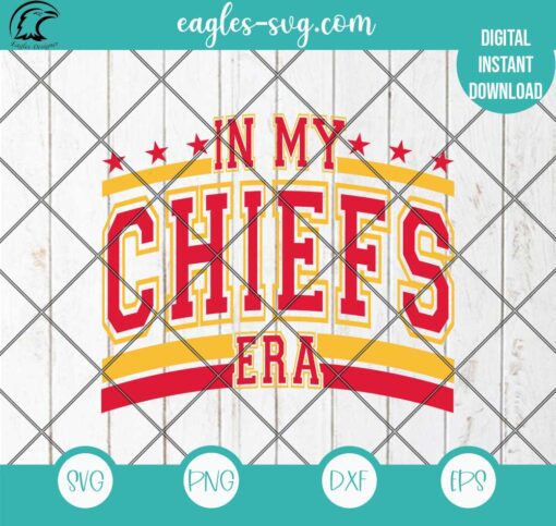 In My Chiefs Era SVG PNG - Travis and Taylor SVG PNG DXF EPS Cricut files