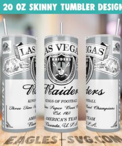 Las Vegas Raiders Budweiser Tumbler Wrap PNG