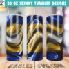 Albany State Golden Rams Wave Tumbler Wrap PNG Design