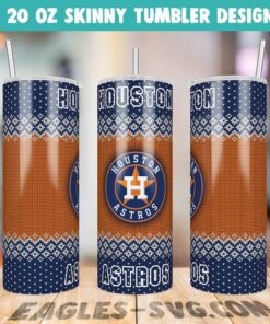 Houston Astros Ugly Sweater Tumbler Wrap PNG