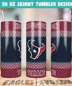 Houston Texans Ugly Sweater Tumbler Wrap PNG