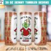I Hate People But I Love My 49ers Grinch Tumbler Wrap PNG