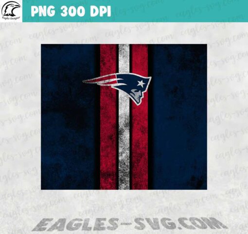New England Patriots Grunge Tumbler Wrap PNG 20oz Skinny Digital Download