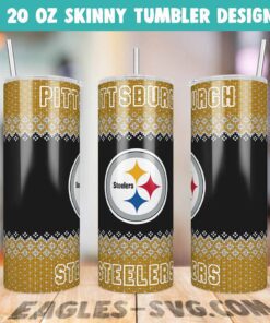 Pittsburgh Steelers Ugly Sweater Tumbler Wrap PNG