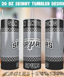 San Antonio Spurs Ugly Sweater Tumbler Wrap PNG