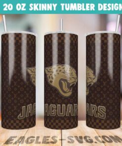 Jacksonville Jaguars Louis Vuitton Tumbler Wrap PNG
