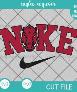 Nike Arkansas Razorbacks Logo SVG PNG Cricut Silhouette Cut file