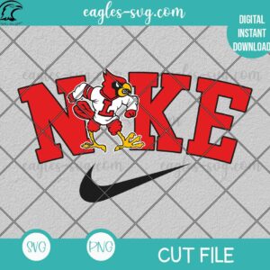 Nike Louisville Cardinals Logo SVG PNG Cricut Silhouette Cut file