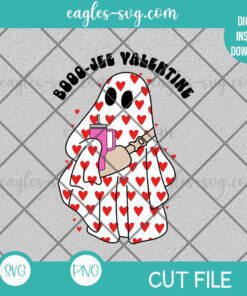 Boo-Jee Ghost Valentine SVG PNG