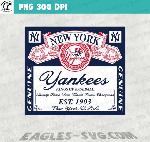 New York Yankees Budweiser PNG file