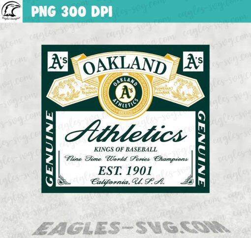 Oakland Athletics Budweiser PNG file