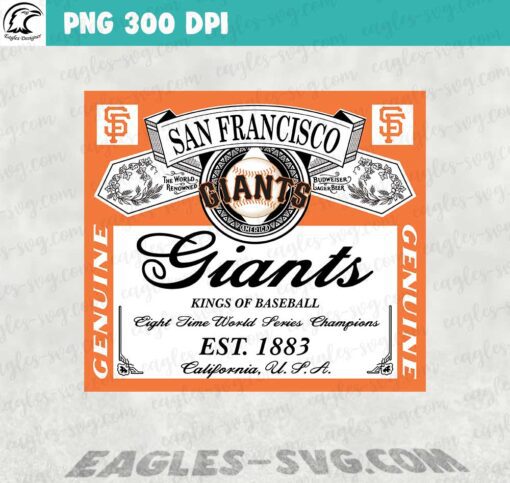 San Francisco Giants Budweiser PNG file