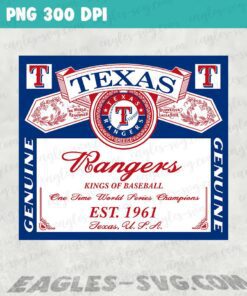 Texas Rangers Budweiser PNG file