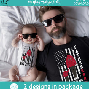 Father & Son Best Friends for Life Tampa Bay Buccaneers PNG – Matching Dad and Son Shirt Design - Image 2