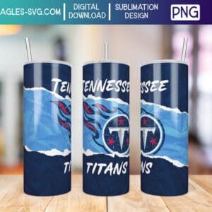 Tennessee Titans Torn Paper PNG - Tumbler Wrap - Instant Download - Image 2