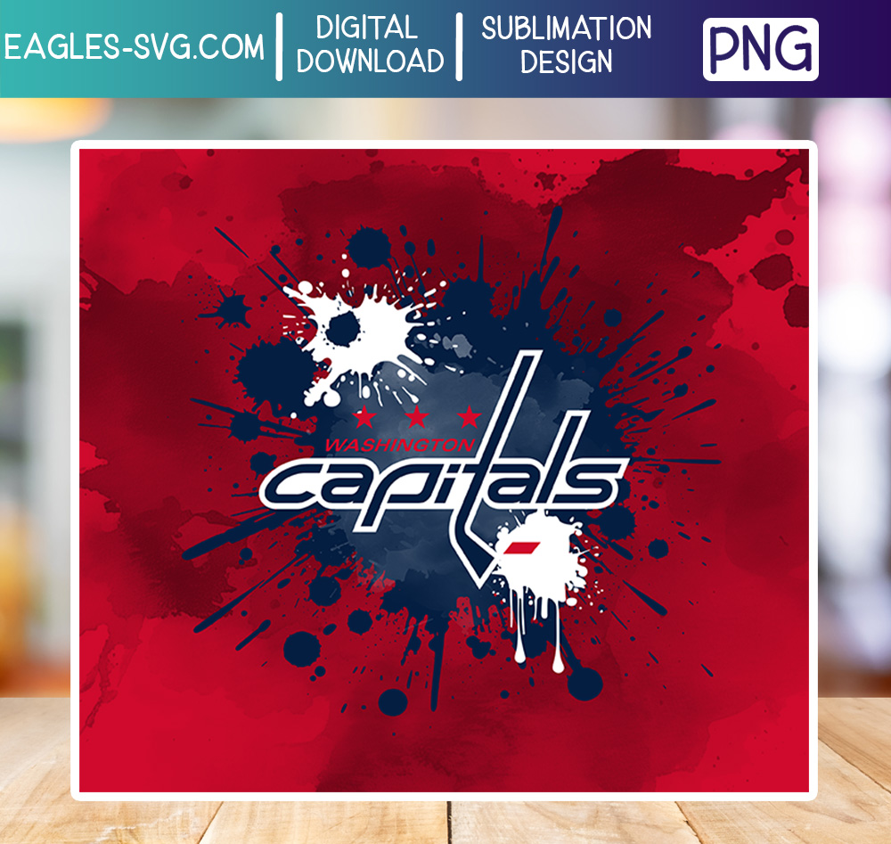 thumbnail image 2 of Washington Capitals Round Precision Cut Vinyl Decal – USA Made Sticker 2 of 4