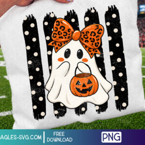 Cute Halloween Ghost PNG – Free Preppy Ghost Download